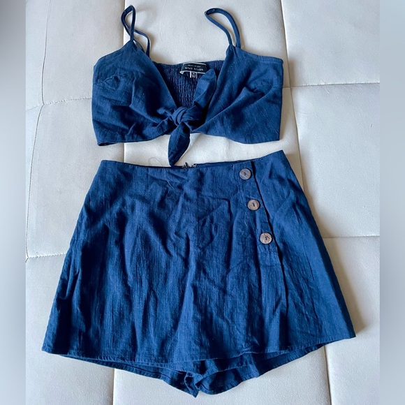 Pinkblush Pants - Two piece skort and crop top set